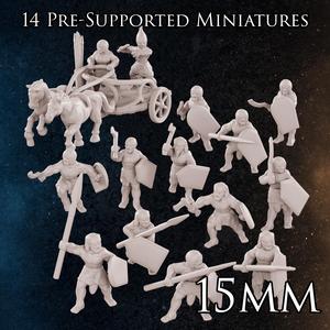 15mm - Egyptian Light Infantry - Ancients