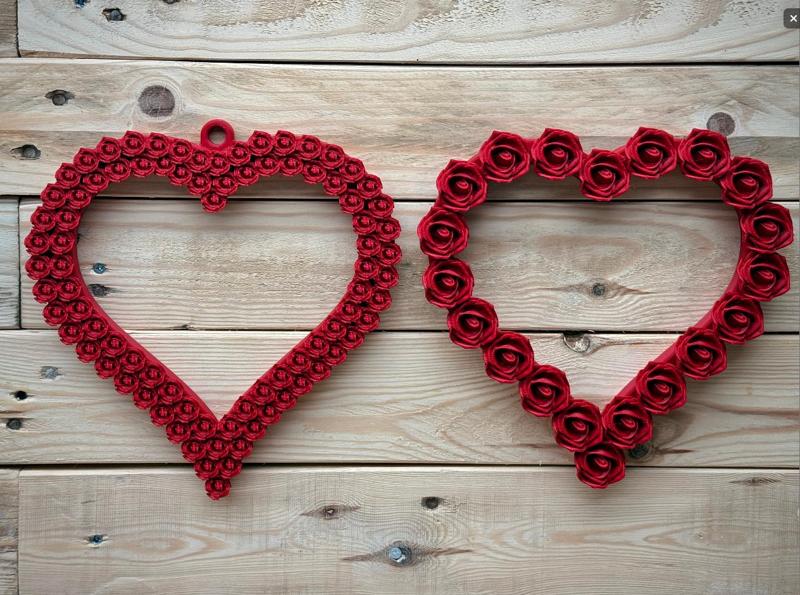 Hanging heart Decorations, 2 styles.