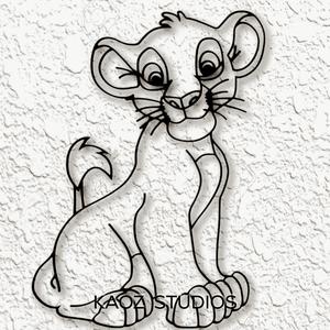SIMBA wall art the lion king wall decor disney fanart decoration
