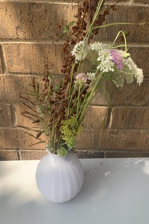Fluted vase