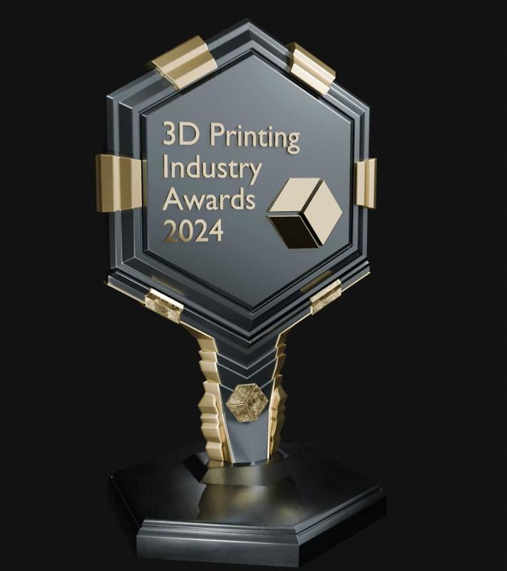 3D Printing Industry Awards 2024 Trophy V5
