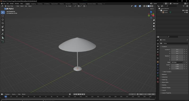 Blender-Beach-Umbrella