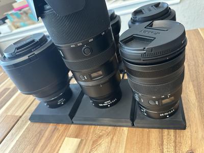 Gridfinity Nikon Z mount lens holders