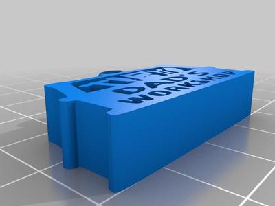 Dad's workshop keychain