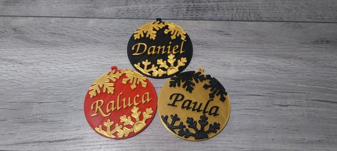 christmas ornament with name