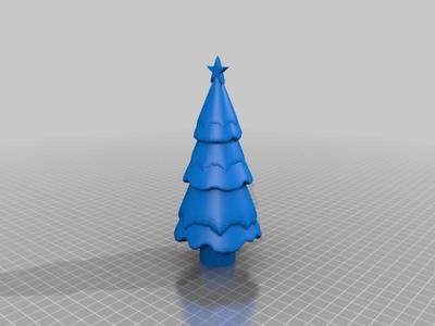 Christmas Tree Tap Handle with Star