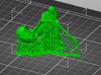 REMIX Mandalorian and Baby Yoda with tree supports