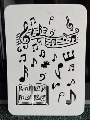 Musical Notes - Template Stencil for drawing and painting