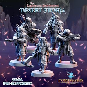 Desert Crossbow  Warriors - Desert Shadow Crossbow Poses