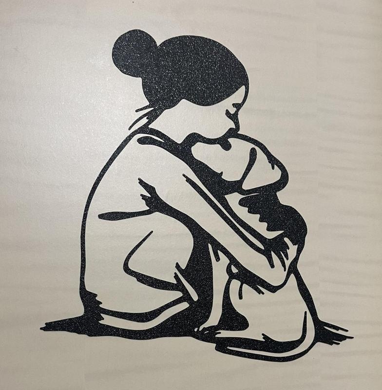 Wall art - Woman with Dog