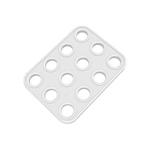 Plate RCT CRNR BU04x03x00.25 - SPN-PLT-0087