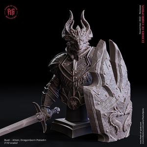 Altair, Dragonborn Paladin - Bust