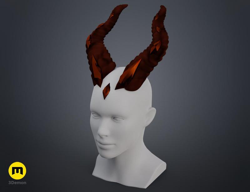 Embedded Gemstone Horns