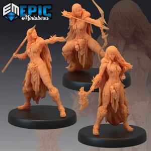 Amazon Warrior Set / Female Barbarian / Forest Wildling Encounter Collection