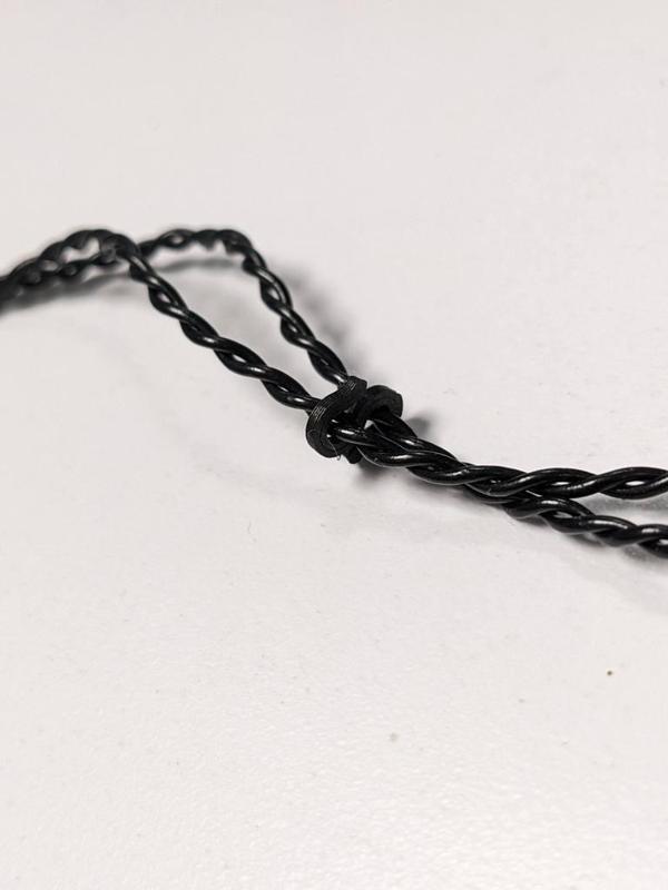IEM headphone wire micro cinch clip