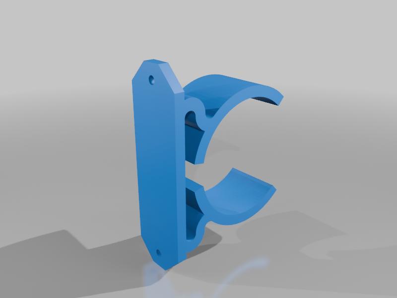 Vacuum or Pool Hose (60mm / 2-1/3in) Wall Mounted Snap Bracket