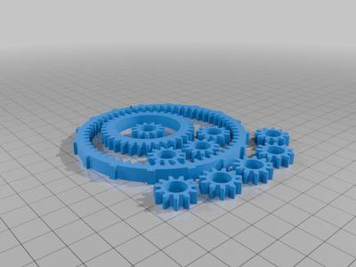 test piece for 149.33 gear, to prepare ideal slic3r and match dilation coefficients. 