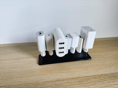 Desktop wall charger stand