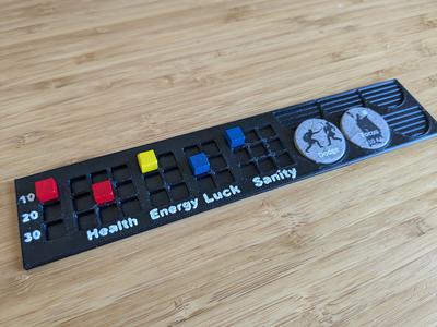 Player Board for League of Dungeoneers Board Game