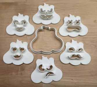 Halloween pumpkins for linz cookies