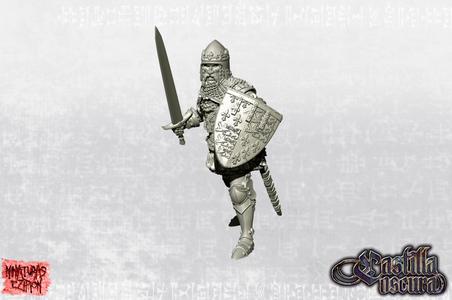  Black Prince on Foot with crowned bascinet 