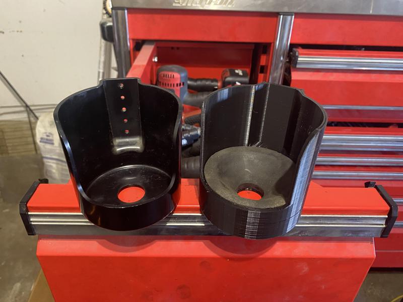 Snap-on electric tool holder / cup w/ insert