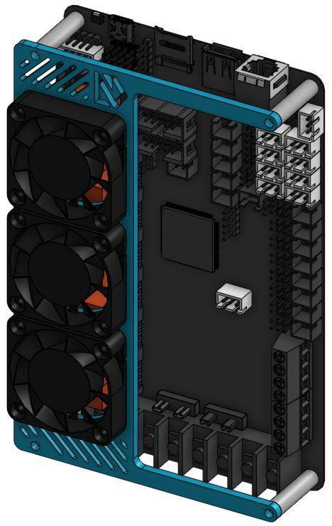 BigTreeTech Octopus Board Driver Fan Shroud (For NonBranded, Voron, ZeroG, and LulzBot)
