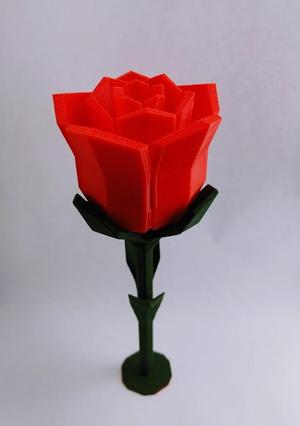 Low poly Rose