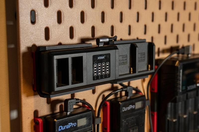 IKEA Skadis Magnetic Battery Charger Mount for XTAR SN4 Camera Battery Charger