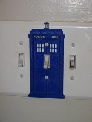 Tardis Light Switch Cover