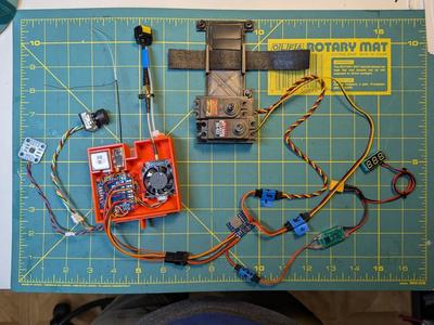 Windvane and telemetry system for T37 R/C sailboat