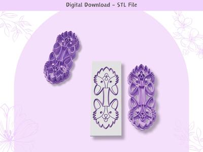 DOG Keychain Clay Cutter for Polymer Clay | Digital STL File | Clay Tools