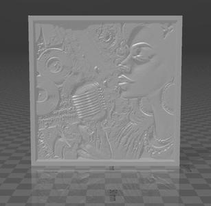 Blues de Nocte Xadamai's album cover litophane