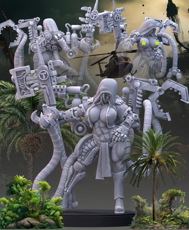 Pinup Cyborg Engineer 2