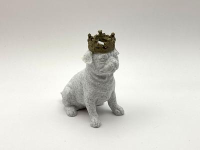 Crown Puppy Figurine