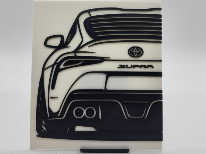 2D Wall Art Toyota Supra MK5