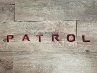 Nissan Patrol Logo letters, 2 colors without AMS