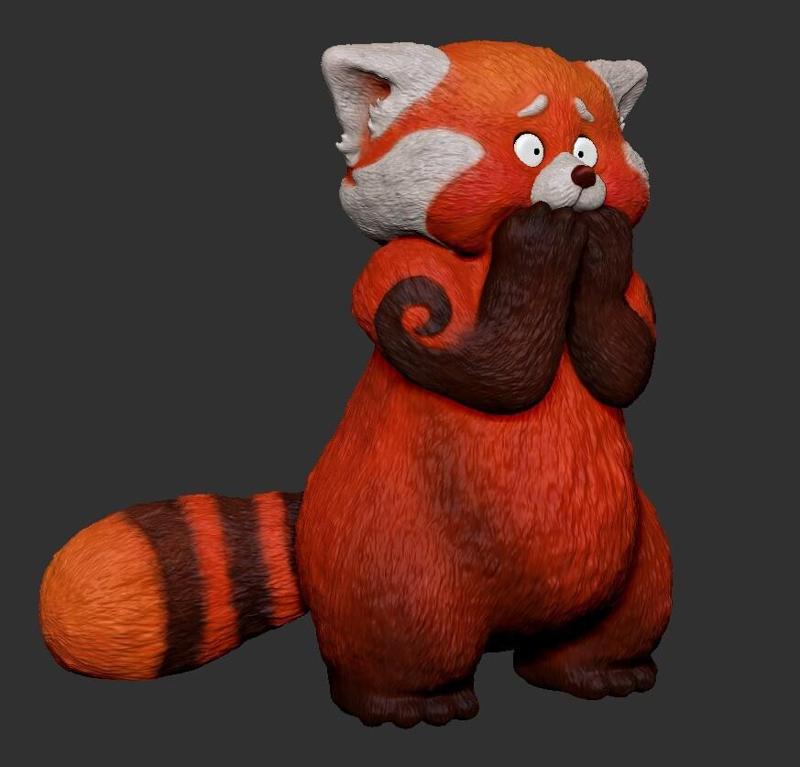 Turning Red Redpanda Fanart Figure Decor