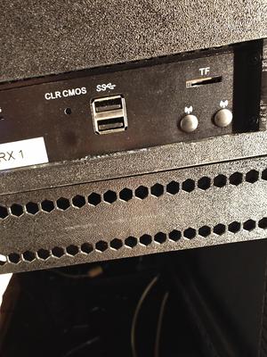 19" rack blanking plate ventilated reinforced 1u