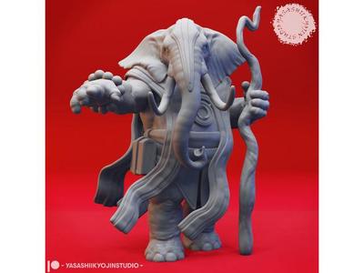Loxodon Druid - Tabletop Miniature