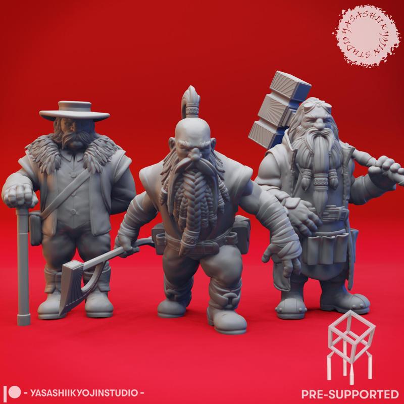 Rockseeker Brothers - Tabletop Miniatures (Pre-Supported)