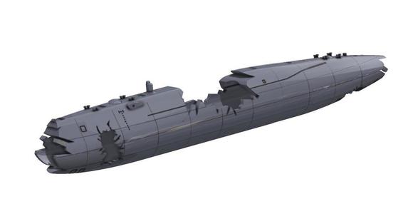 Wrecked Submarine