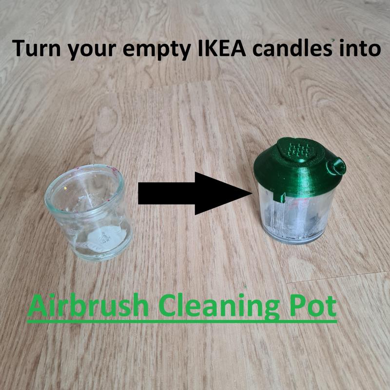 Airbrush Cleaning Pot