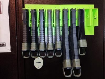 AR15 wallmount stackable magazine holder