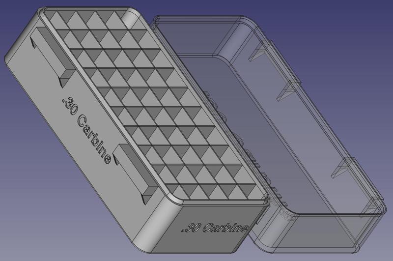 .30 Carbine, Head Down, Double Spring Latch, PIP Hinge Modular Ammo Box