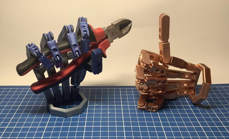 robot hand: print in place & tightenable