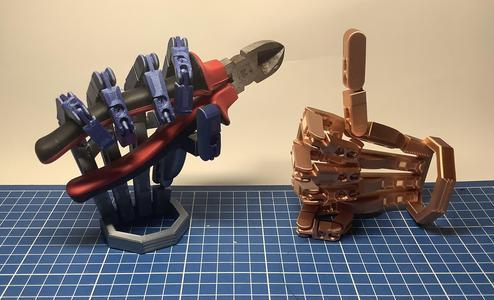 robot hand: print in place & tightenable