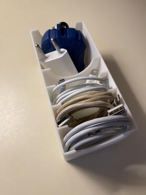 Phone cable organizer box