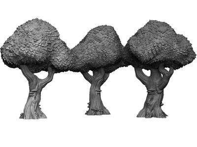 Dark Realms Halfling Village Trees