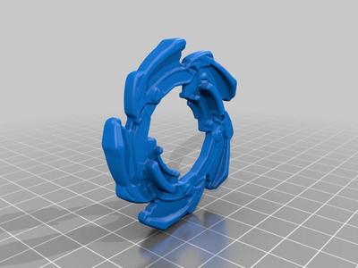 Plastic Gen Beyblade/Bakuten Shoot Beyblade 3D Printed Collection - Updated 01152025: A069 Dragoon V2 Blade Base added